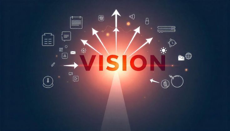 LeadSmart digital marketing agency vision concept with growth and strategy direction arrows