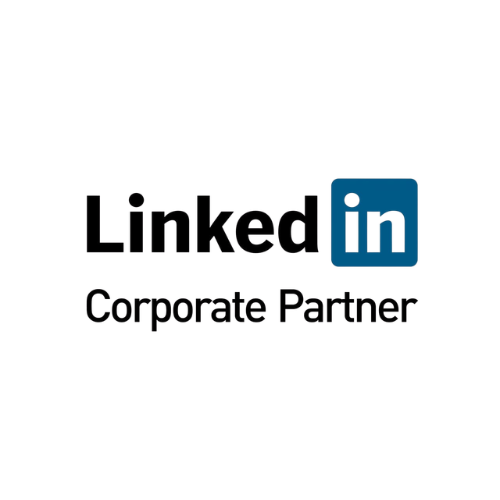 LinkedIn Corporate Partner logo for professional business marketing.
