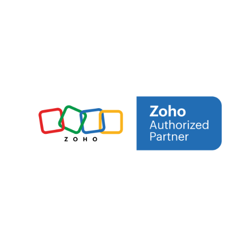 Zoho Authorized Partner logo for CRM and business software solutions.